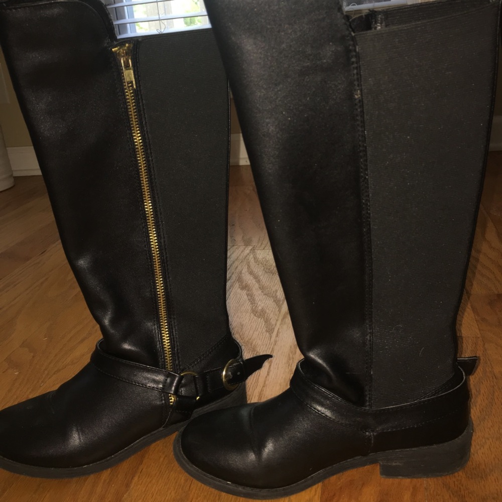 Steve Madden kids tall black boots